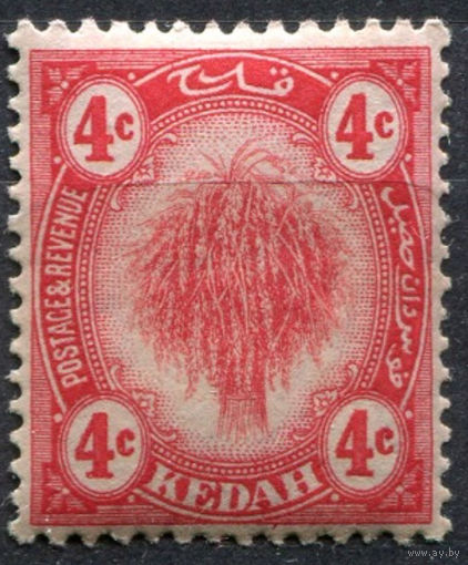 1919 Малайзия Кедах / Malaysia Kedah** 4с, Рис
