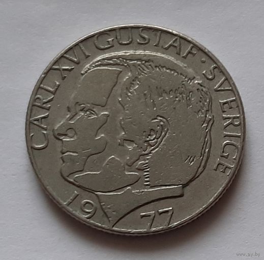 1 крона 1977 г. Швеция