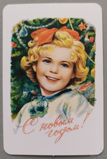 С Новым годом! Девочка. Календарик, 2024