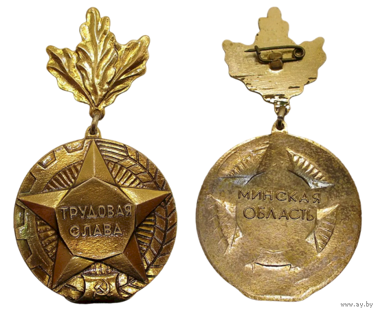 Знак СССР Трудовая слава Минская область