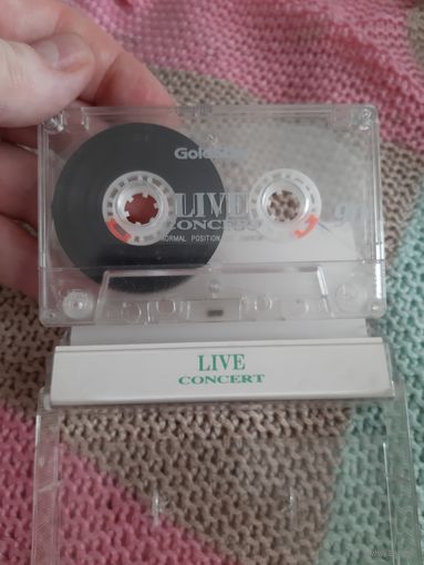 Кассета GoldStar LIVE CONCERT 90. Iggy Pop, Joe Dasin, Louis Armstrong.