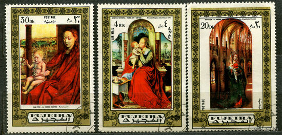 Живопись. Мадонны. Эмират Фуджейра. 1972. Серия 3 марки