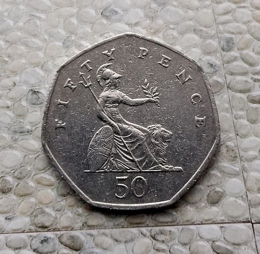 50 пенсов 1997 года Великобритания. Королева Елизавета 2.