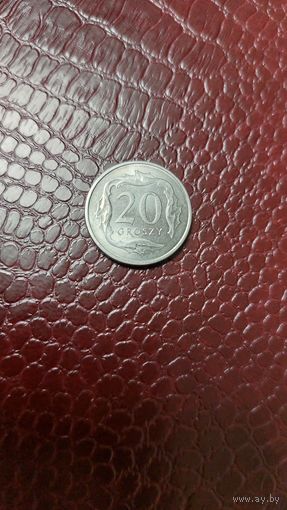 Монета 20 грошей 2022г. Польша. Супер!