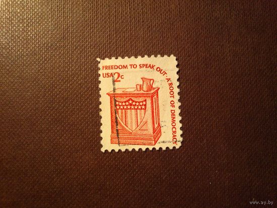 США 1977 г.Свобода высказывания - Трибуна спикера./10а/