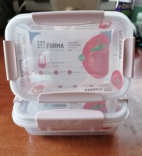 Контейнер герметичный, 0,5L, новый (цена за 2шт.)