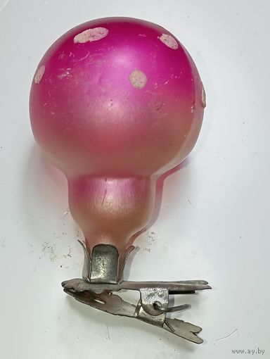 Ёлочная игрушка - Гриб , СССР .