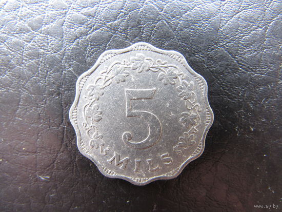 Мальта. 5 милей.1972. С 20 копеек. Распродажа коллекции. Смотрите другие лоты.