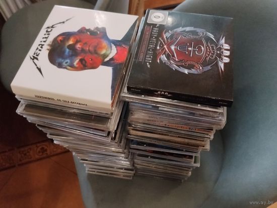 Коллекция CD около 300 шт. Рок, Металл и др. С 1 руб. без мин. цены. Только самовывоз.