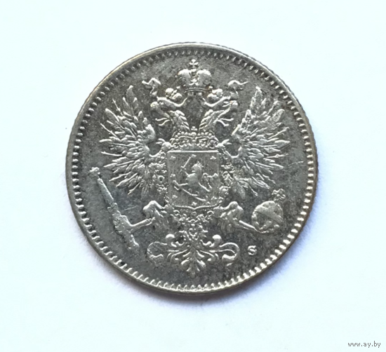 50 пенни - 1916 г. - Финляндия - СЕРЕБРО - РАСПРОДАЖА! - Смотрите другие мои лоты! - РАСПРОДАЖА! - Смотрите другие мои лоты!