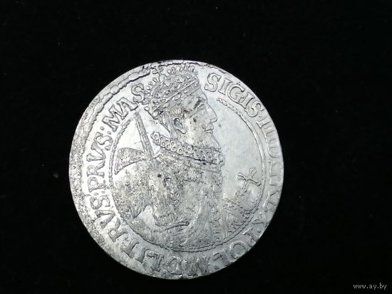 Орт 1621 г. Сигизмунд. Редкий. Мелкие цифры в дате.