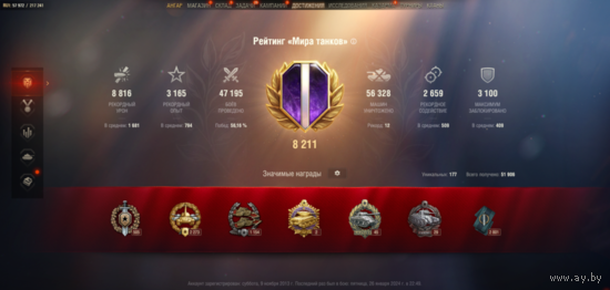 ХОРОШИЙ ЗЕЛЕНЫЙ АК|65 ТОПОВ|27 ПРЕМОВ 8 ЛВЛ|13К БОН|ТОП