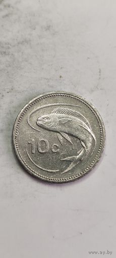 Мальта 10 цент 1998