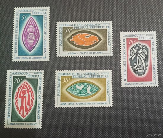 Камерун** 1969 искусство аббатства  полная серия без наклеек и их следов