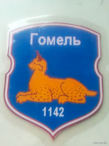 Бейтж нашейный "Гомель.1142.ЗИП.55 лет"  15*12 см