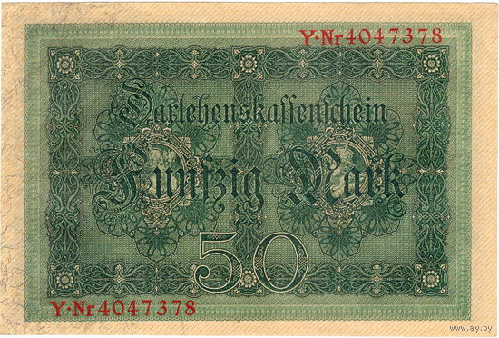 Германия, 50 марок, 1914 г., aUNC