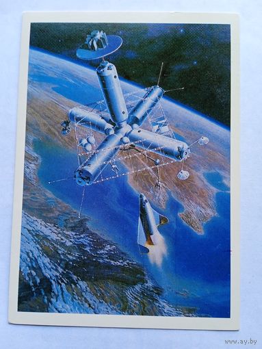 Космос. Леонов, Соколов. Модульная орбитальная станция