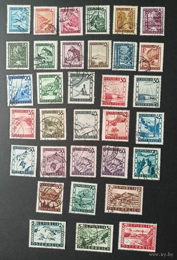 Австрия 1945 виды страны полная серия