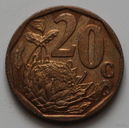 ЮАР, 20 центов, 1997 год, XF