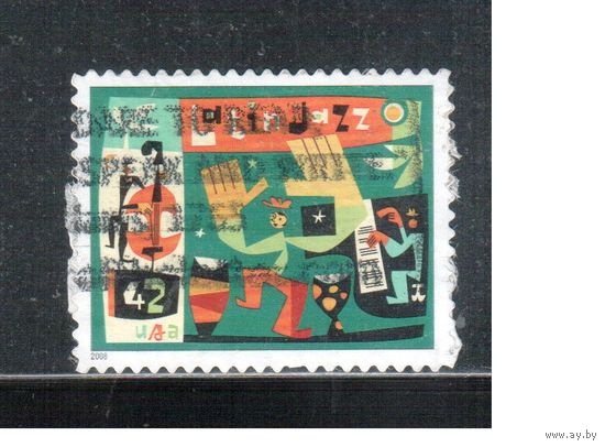 США-2008 (Мих.4434) , гаш., Музыка, Джазз