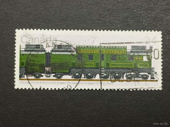 Канада 1986. Железнодорожные локомотивы. CP Класс T1a 2-10-4