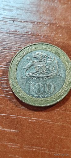 Чили 100 песос 2014