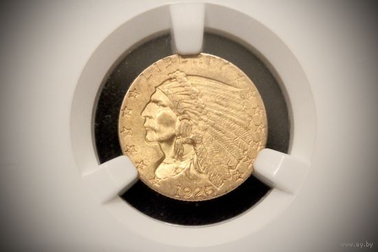 2.5 доллара 1926 г. США, Калвин Кулидж. NGC MS63