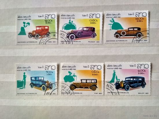 Лаос. 1982. Автомобили.Полная серия