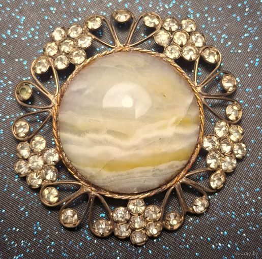 Брошь Каменный Цветок  875 со звездой распродажа коллекции