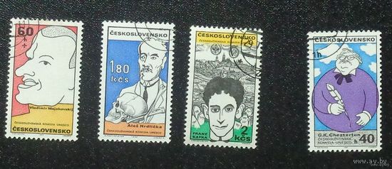 Чехословакия. 1969 г. Дружеские шаржи на известных людей