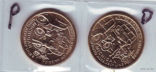 США. 1 доллар 2025 год ,P -D, инновации - состояние! -3   за штуку