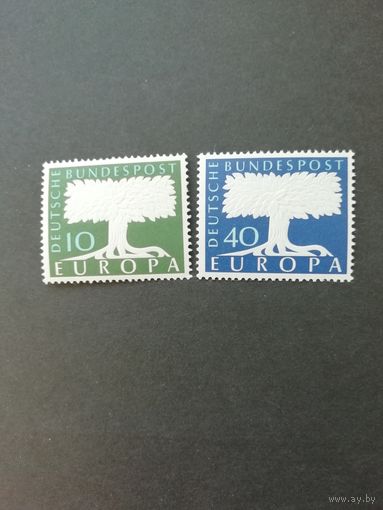 ФРГ 1957 Серия из двух марок "EUROPA" (чистые**) Mi. 268-269 каталог 5.00 евро