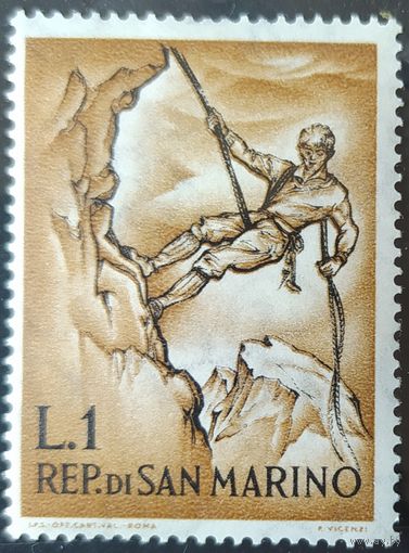 Сан-Марино 1962 1 из 10 клей.