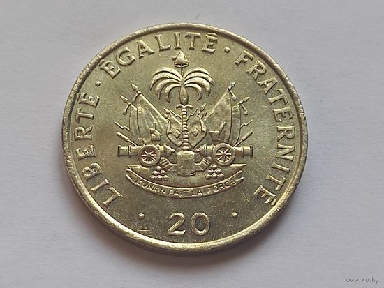 Гаити 20 сантимов 1991 г.