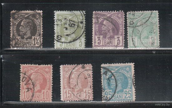 Румыния-1885, (Мих.57-67) гаш. , Стандарт, Король Карл I,