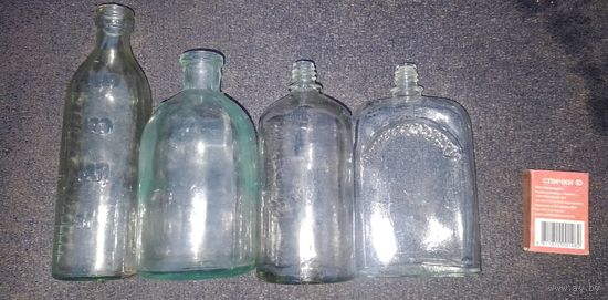 Бутылочки времён СССР для декора с рубля