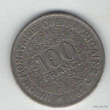ГОСУДАРСТВА ЗАПАДНОЙ АФРИКИ 100 ФРАНКОВ 1969