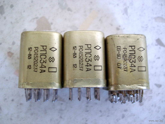 Реле РПС34А 3 шт.
