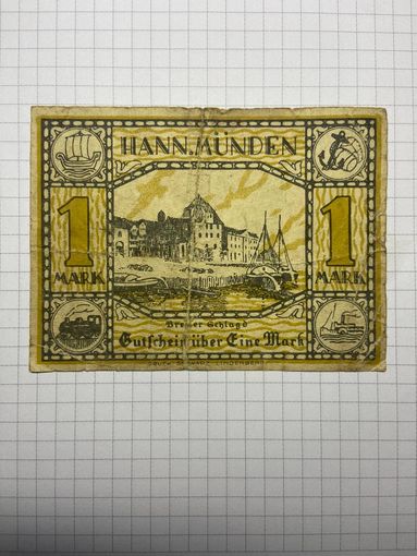 1 марка (нотгельды) г. Германия.-2012