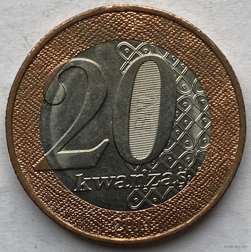 Ангола 20 кванза 2014 г.