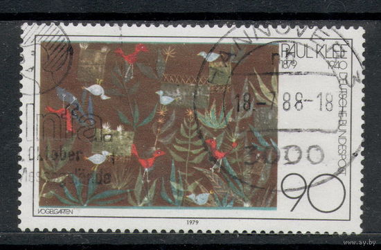Германия/1979/ Немецкая Живопись / Картина / Художник Павел Клее / Michel # DE 1029 / Серия 1 Марка