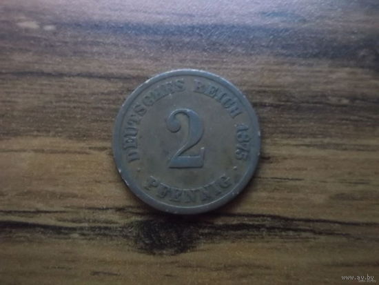 Германия 2 пфеннига 1875 A