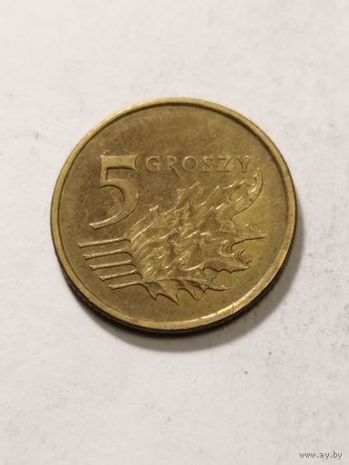 Польша 5 грош 2007