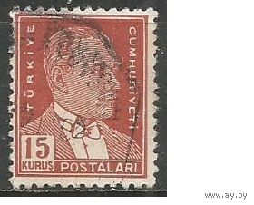 Турция. Кемаль Ататюрк. Первый Президент. 1931г. Mi#957.