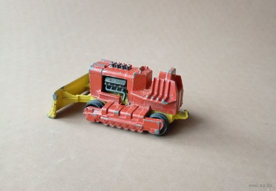 Металлический трактор бульдозер Matchbox Super Bulldozer - JKS K-23. Серия: Super Kings. 1974г. Lesney Prod & C' L.