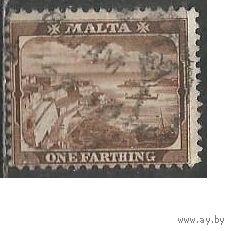 Мальта. Гавань в Валетте. Столица. 1901г. Mi#15а.