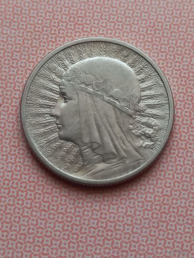 2 злотых 1933 г., Ядвига ,  хорошее состояние