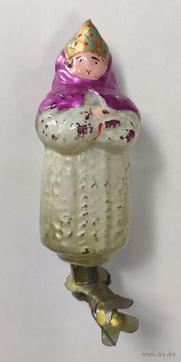 Елочная игрушка СССР.Баба Бабариха.