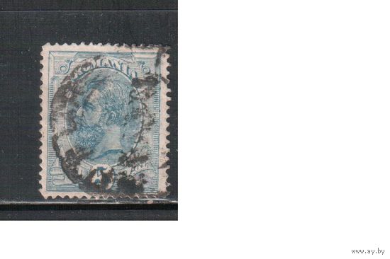 Румыния-1893, (Мих.102)  гаш. , Стандарт, Король Карл I, с ВЗ ,