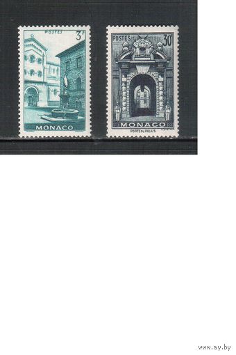 Монако-1951(Мих.441-442)   ** , Стандарт, Архитектура (полная серия)